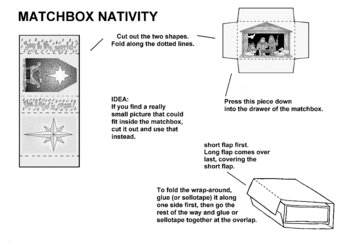 Sunday School Activity Sheet: Matchbox Nativity
