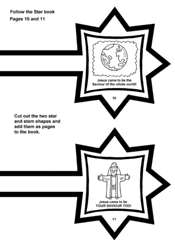 Sunday School Activity Sheet: Star Book 6