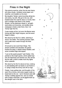 Print-Ready Handout: Fires in the Night
