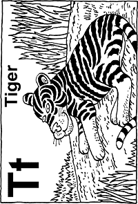 Print-Ready Handout: T - Tiger