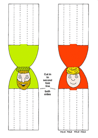 Print-Ready Handout: Cone Figures - heads- color