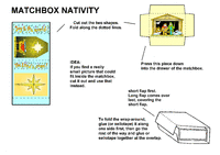 Print-Ready Handout: Matchbox Nativity - color